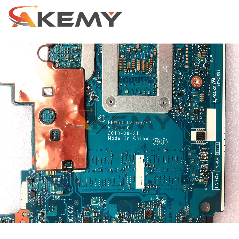 

AKEMY L49981-601 L49981-001 Motherboard for HP 250 G7 256 G7 i7 with GPU LA-G07FP