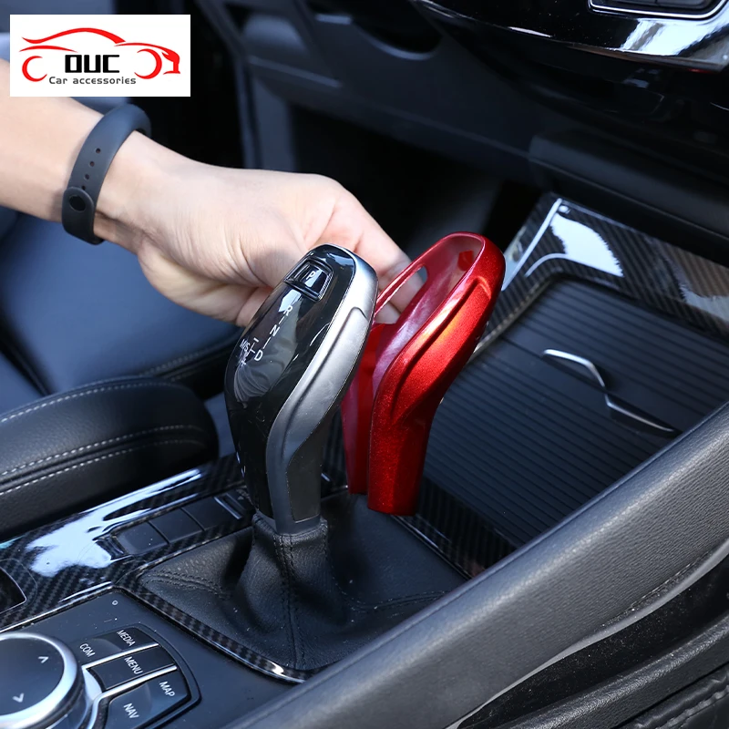 

Car Gear Head Shift Knob Handle Cover Trim Sticker For BMW X1 X2 F47 F48 2020-21 For BMW 2 series F45 F46 2018-2019 Accessories