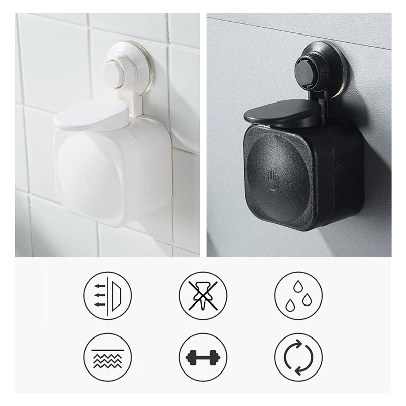 

Liquid Soap Dispenser Waterproof ABS Wall Mounted Kitchen Soap Dispensers Hand Press Hand Washing Device for Kitchen Bathroom