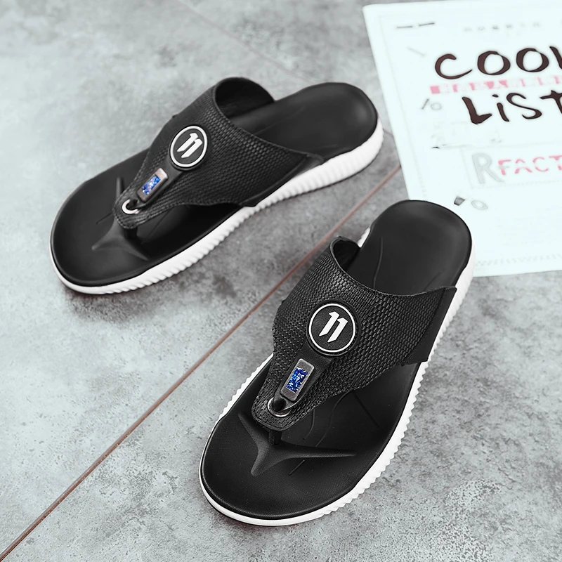 2021 мужские вьетнамки Мягкие дышащие шлепанцы на плоской подошве Летние из