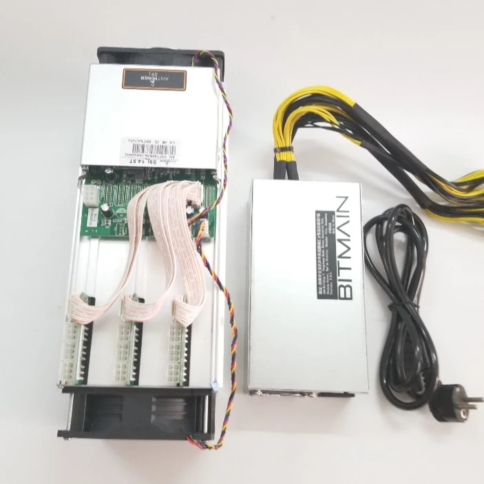Б/у Bitmain Antminer SHA 256 1350W 14 5 T 14T S9j SIC bitcoin miner с блоком питания|Блок-чейн/майнер| |