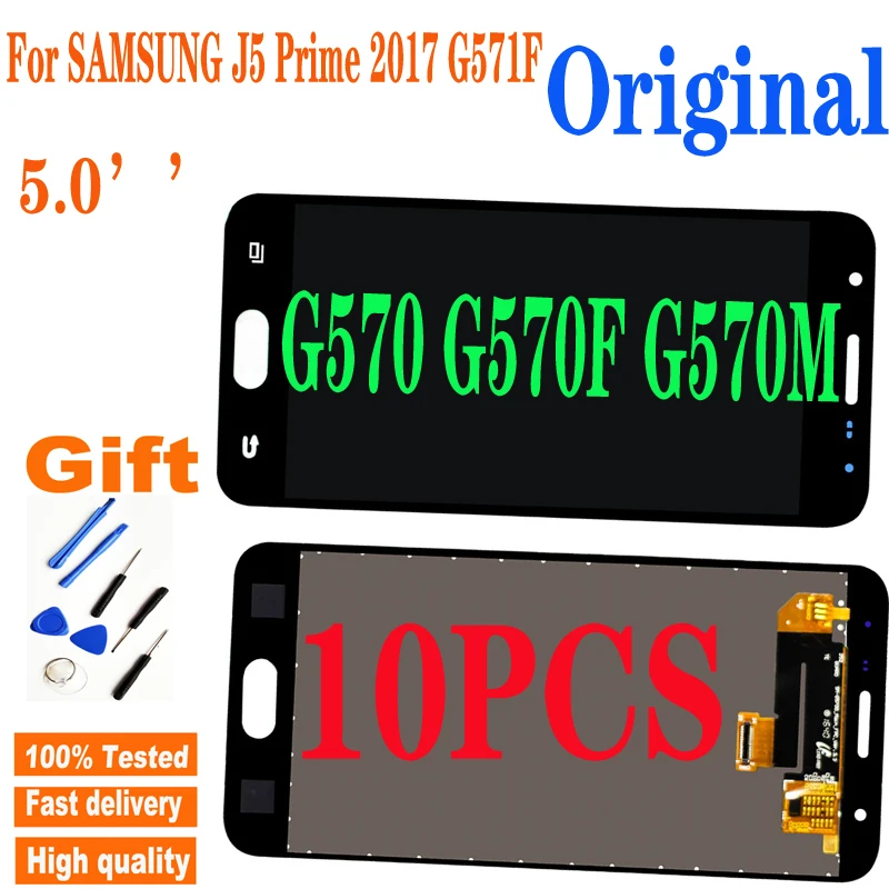 

10 шт., сенсорный ЖК-экран 5 дюймов для SAMSUNG J5 Prime 2017 G571F G570 G570F G570M