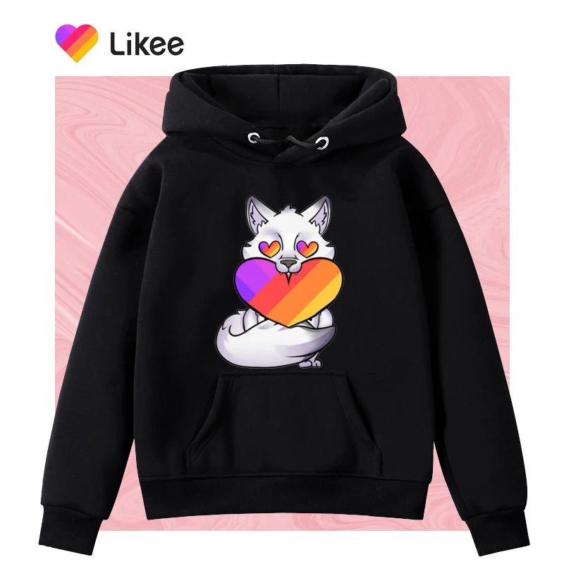 

Likee Russia Hoodies for girls Fleece Sweatshirt Likee teens Casual Hoodie Kids Pullover Children's Clothing Baby Boys Girls top