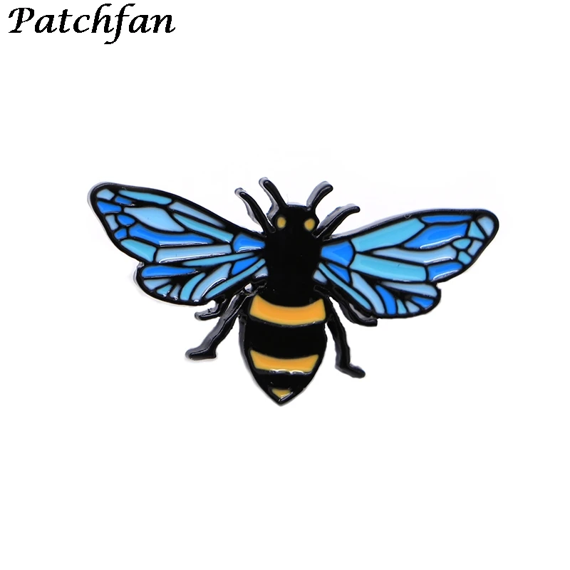 

AD022 Patchfan Anime Enamel Pins Cartoon Cat Bee Cute Brooches Lapel Pin Shirt Bag Animal Badge Jewelry Gift