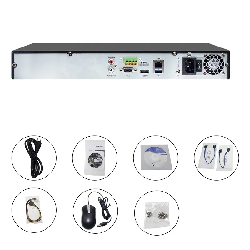 Видеорегистратор Hikvision сетевой видеорегистратор 8 каналов 16 4K H.265