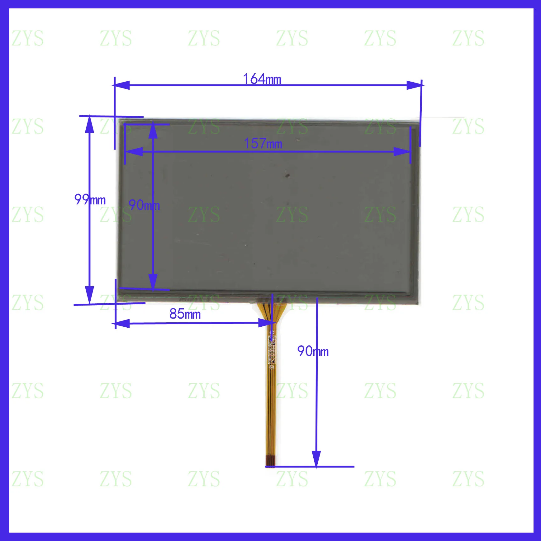 

wholesale XWT1286 7inch resistance screen for GPS CAR this is compatible 165*100 for Car Rideo 164*99