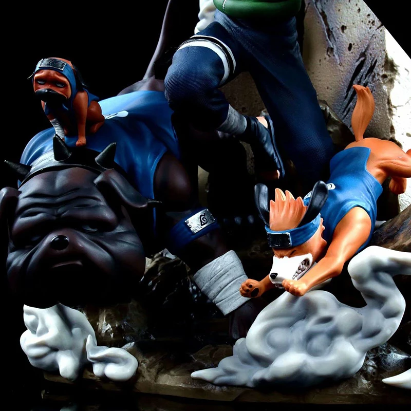 

37cm Hatake Kakashi Anime Action Figure GK Six Generations Ninja Dog Big Gecko PVC Collection Model Dolls Toys for Gifts