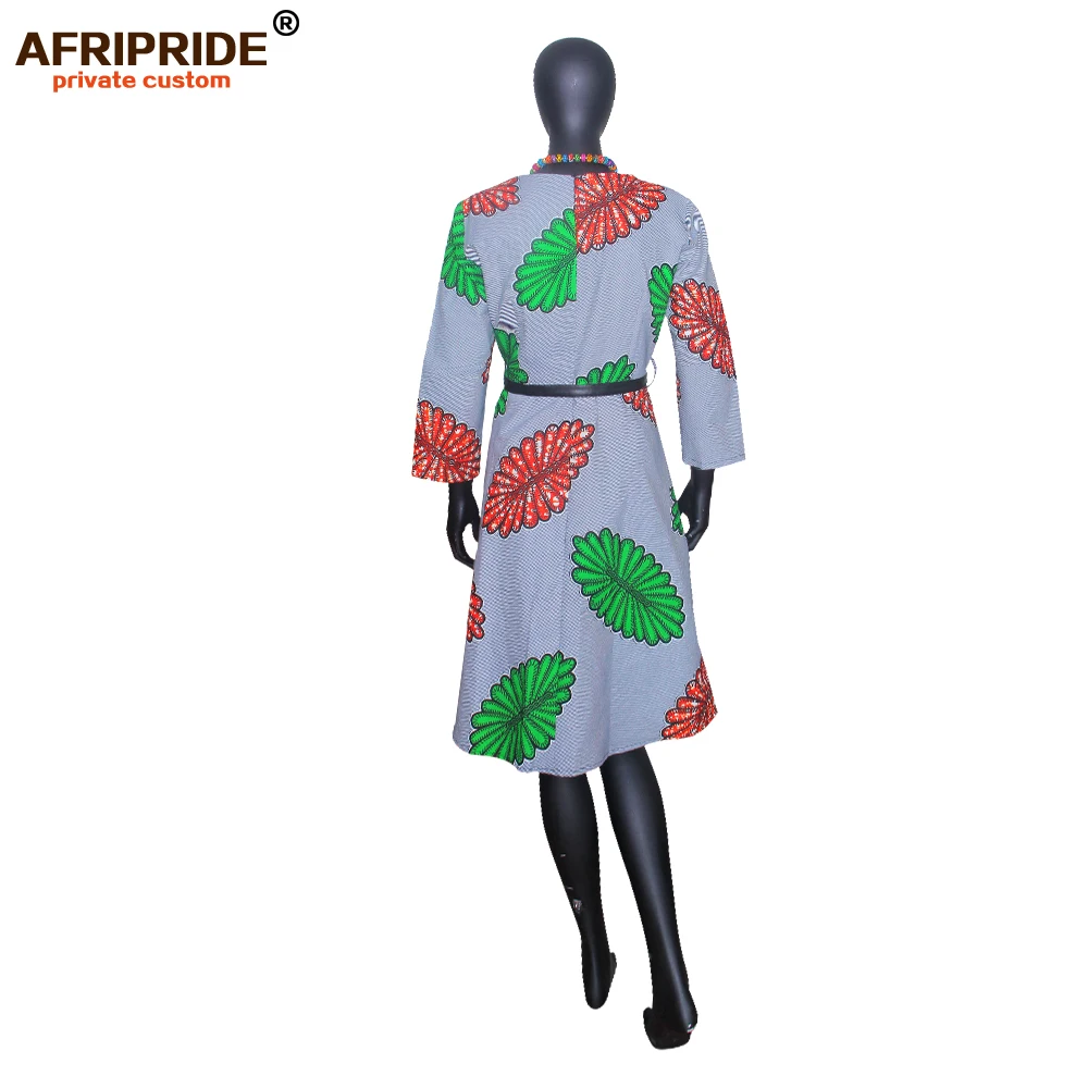 Африканские платья для женщин AFRIPRIDE платье Анкары рукав три четверти до колена