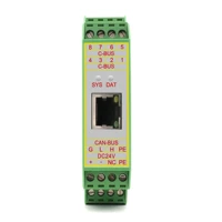 gcan 205 gateway convert the data between can bus and modbus tcp integrated isolation protection module