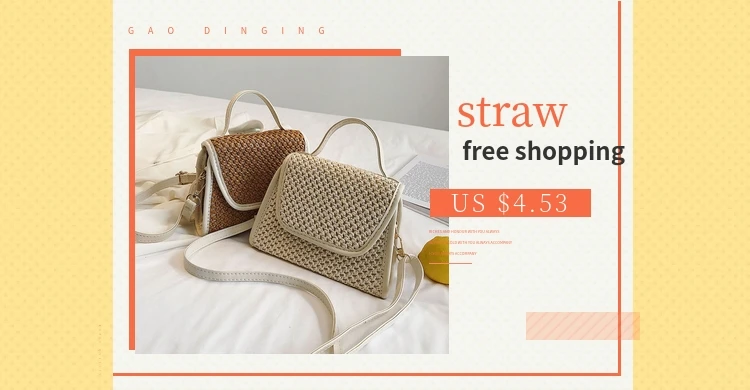 Соломенная Сумка через плечо Малый Flap Crossbody мешок для Для женщин тканые сумки женские Ретро пляж Bolsos плетеная Сумка из ротанга цепи плетеная Bolsa Feminina