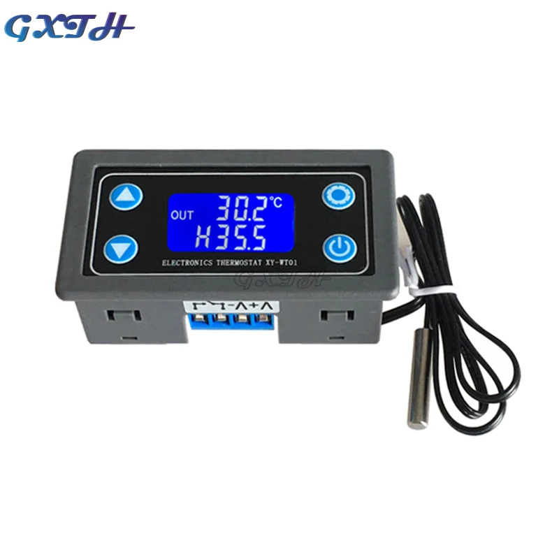 10A Thermostat Digital Temperature Controller DC 6V-30V Thermal Regulator Thermocouple LCD Display Sensor 12V 24V | Инструменты