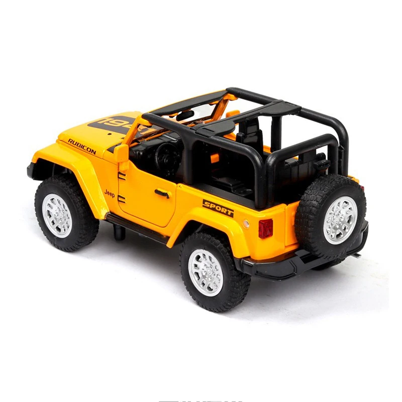 

Simulation 1/32 Alloy Jeep Wrangler Off-Road Toy Car Model Metal Toy Vehicle Diecast Sound Light Pull Back Collection Kids Gift