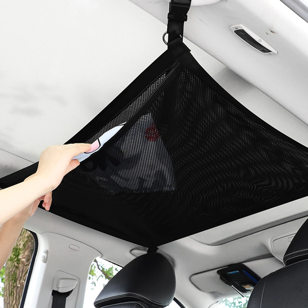 

Portable Car Ceiling Storage Net Car Trunk Storage Pocket Roof Interior Cargo Net Bag Car Trunk Storage Pouch Sundries