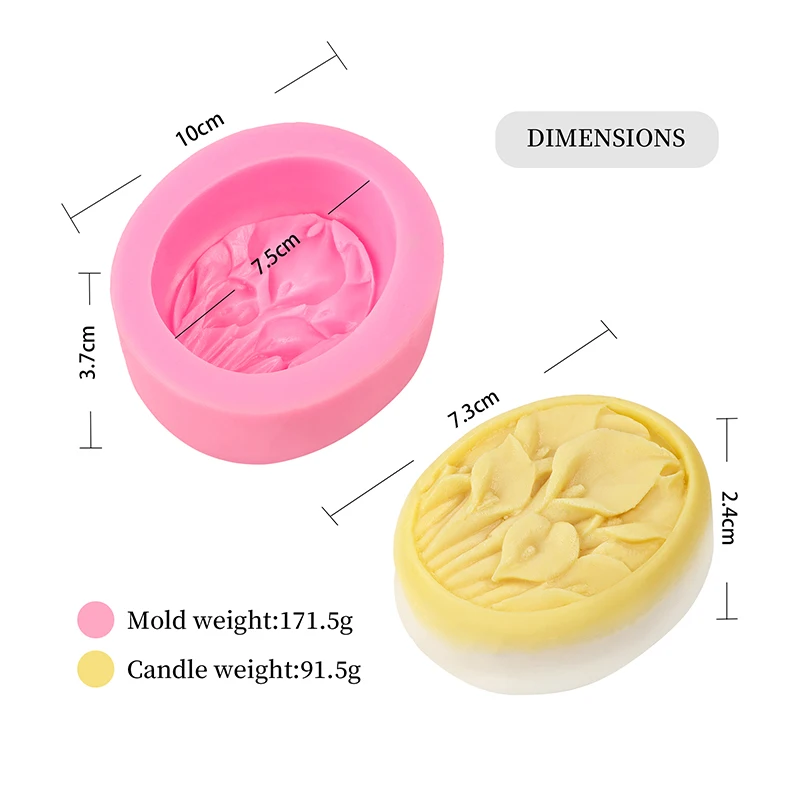 

4 Flowers Fondant Silicone Soap Mold Plaster Essential Oil Resin Clay DIY Clay Wax Craft Cake Candy Chocolate Fudge