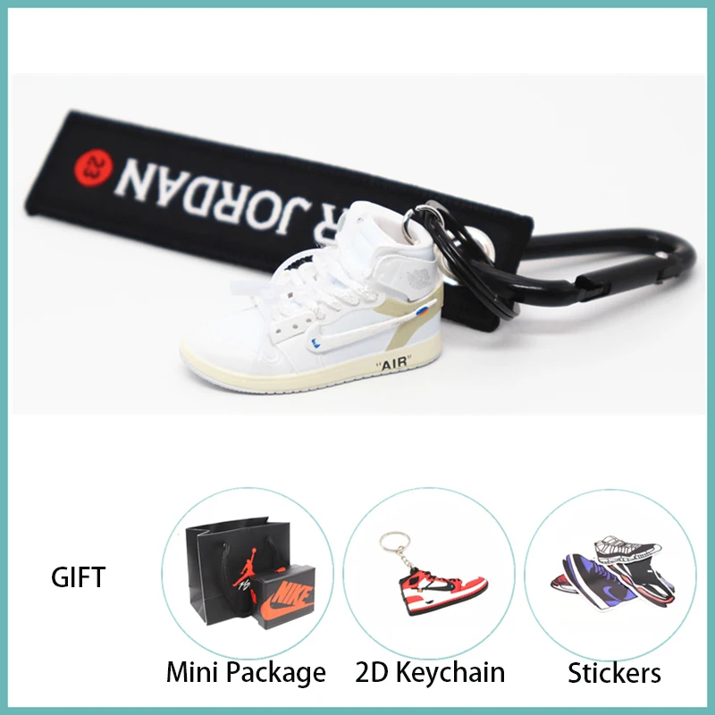 Новинка ручной работы 3D AJ Key ChaiAir Mini Jordan кроссовки модель милый брелок для ключей Баскетбольная обувь Подарочный Брелок для ключей модные украшения - Цвет: 1