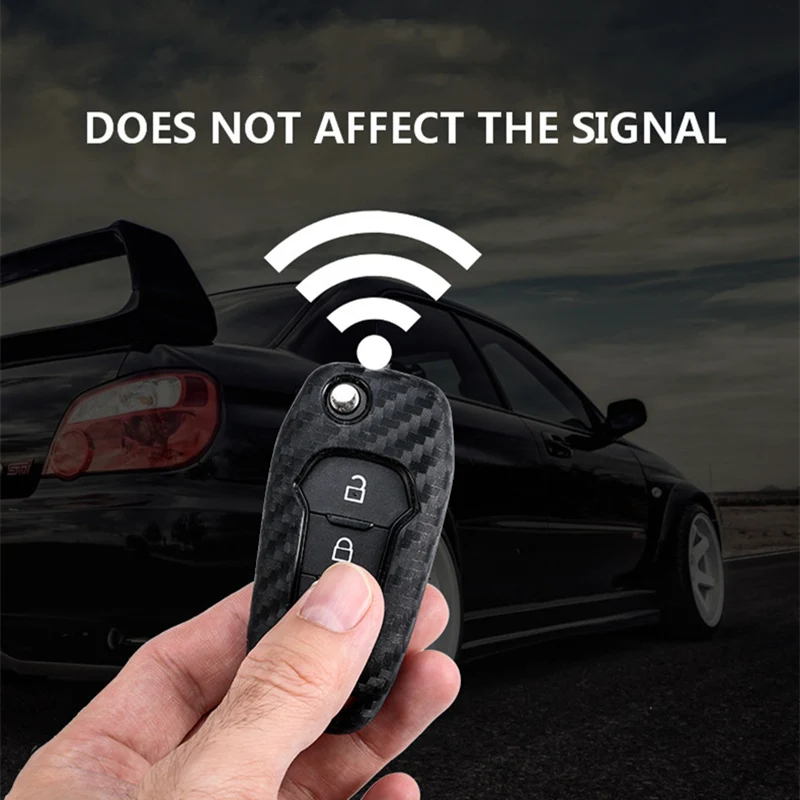 2019 новый углеродного волокна силикагель ключ крышка чехол для Ford Focus Everest Explorer Edge