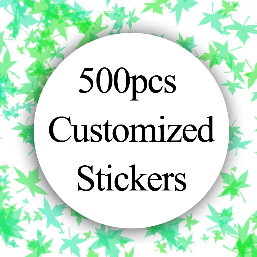 

500pcs Custom Sticker Customized Logos Personalize Store Stickers Wedding Birthdays Baptism Design Your Own Stickers Adhesive