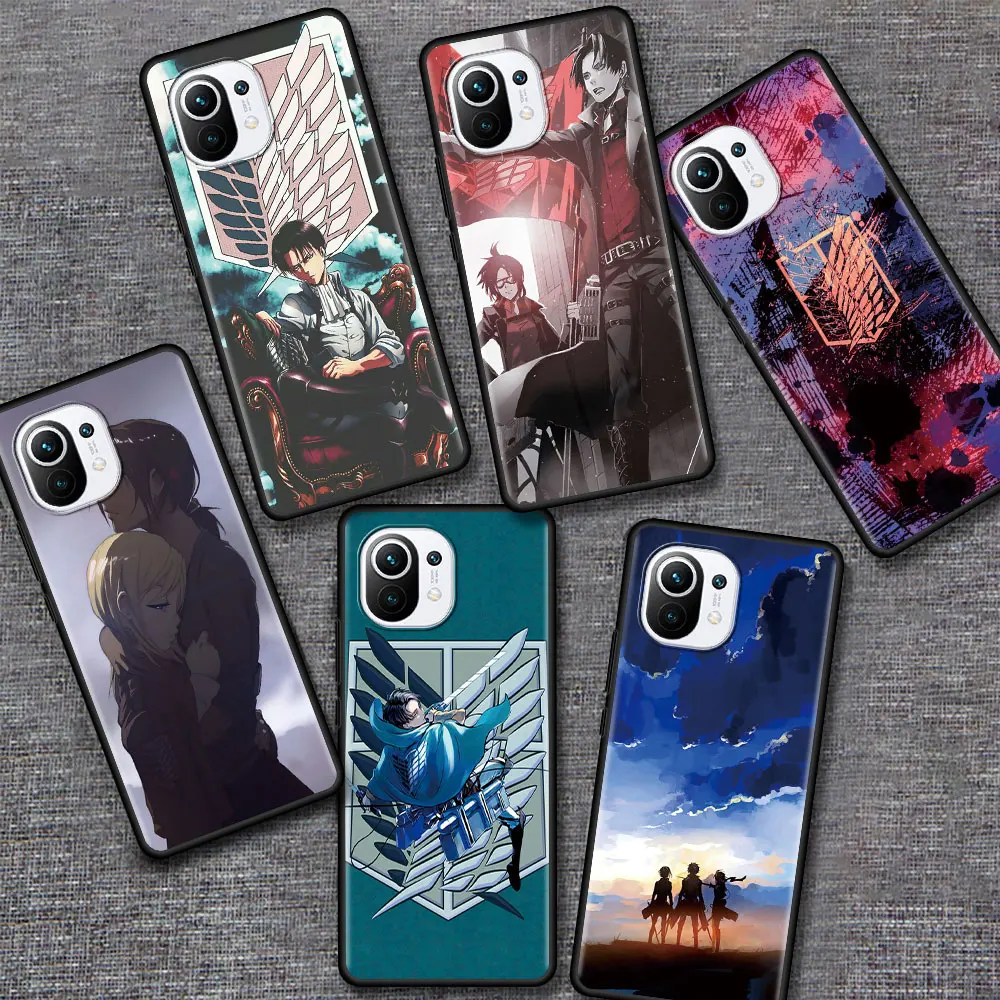 

Phone Case for Xiaomi Mi 10T Pro Note 10 11 Lite 5G 9T A2 8 Lite CC9 11Ultra CC9E 9 Soft Bag Attack On Titan