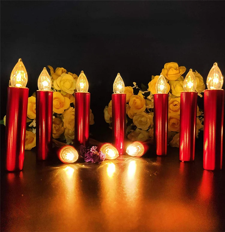 new home Christmas decoration flameless Led candles small tea party candles electronic candles gift bag