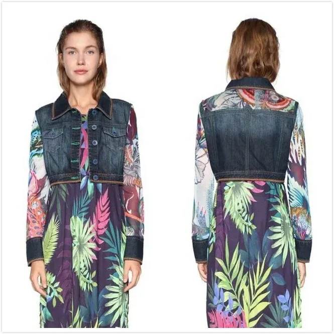 Испанская джинсовая куртка desigual|Женские куртки| |