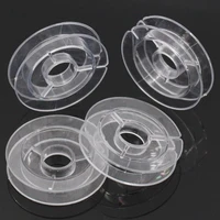 20pcs transparent plastic empty sewing bobbins spools for beading wire thread string sewing tools 50mm