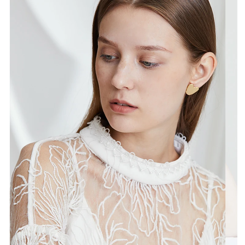 YMYW цинковый сплав Ретро стиль сердце геометрические серьги гвоздики новые