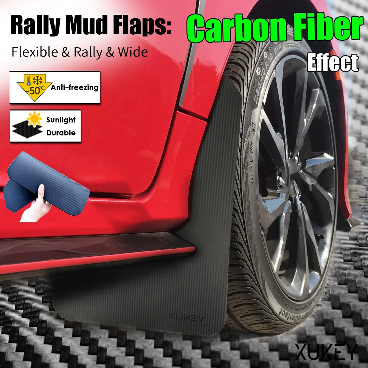 Rally Mud Flaps For Honda Civic Type R Type-R Type-S Mugen Si EK9 EP3 FD2 FN2 RR RC GT FK2 FK8 Mudflaps Splash Guards Mudguards |