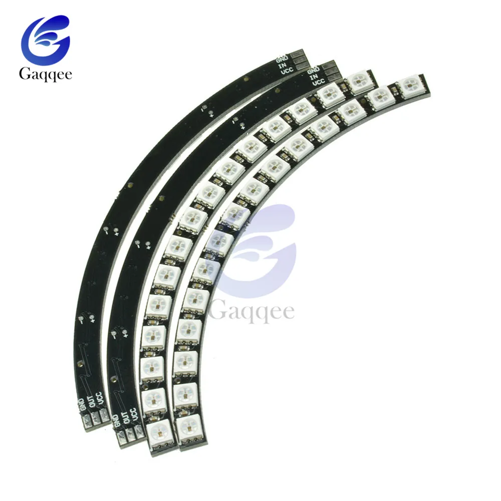 7-60 Бит Цифровой WS2812 RGB светодиодный кольцевой полноцветный подсветка WS2812 5050 SMD СВЕТОДИОДНЫЙ s-модуль микроконтроллер DC 5 В для Arduino