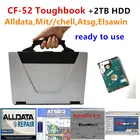 Высококачественный ноутбук Toughbook CF52 с программным обеспечением Alldata Mitell Elsawin 6,0 ATSG 24 в использовании