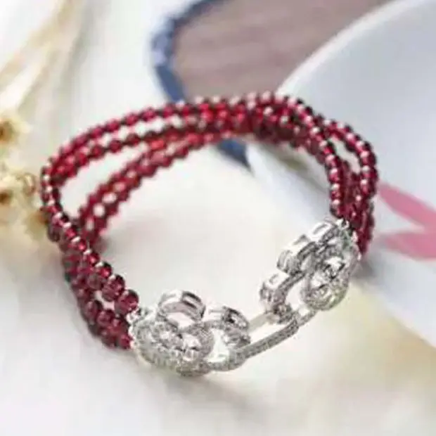 Бесплатная доставка ювелирные изделия 4row натуральный 4 мм круглый розового