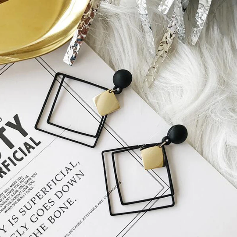 Новые модные круглые серьги для женщин Висячие стильные ювелирные изделия