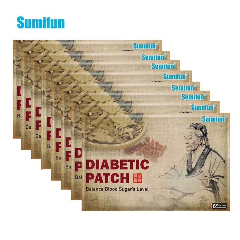 

48pcs Diabetic Patch Lower Blood Glucose Sugar Balance Medical Plaster Herbal Stabilizes Blood Sugar Level Health Care D3062