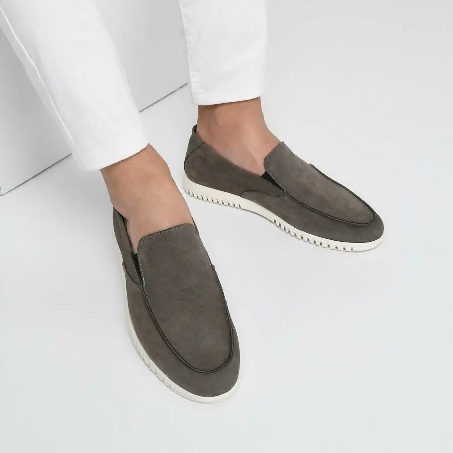 

Men Shoes Lumberjack Alt Nub Gray Men'S Loafer Shoes