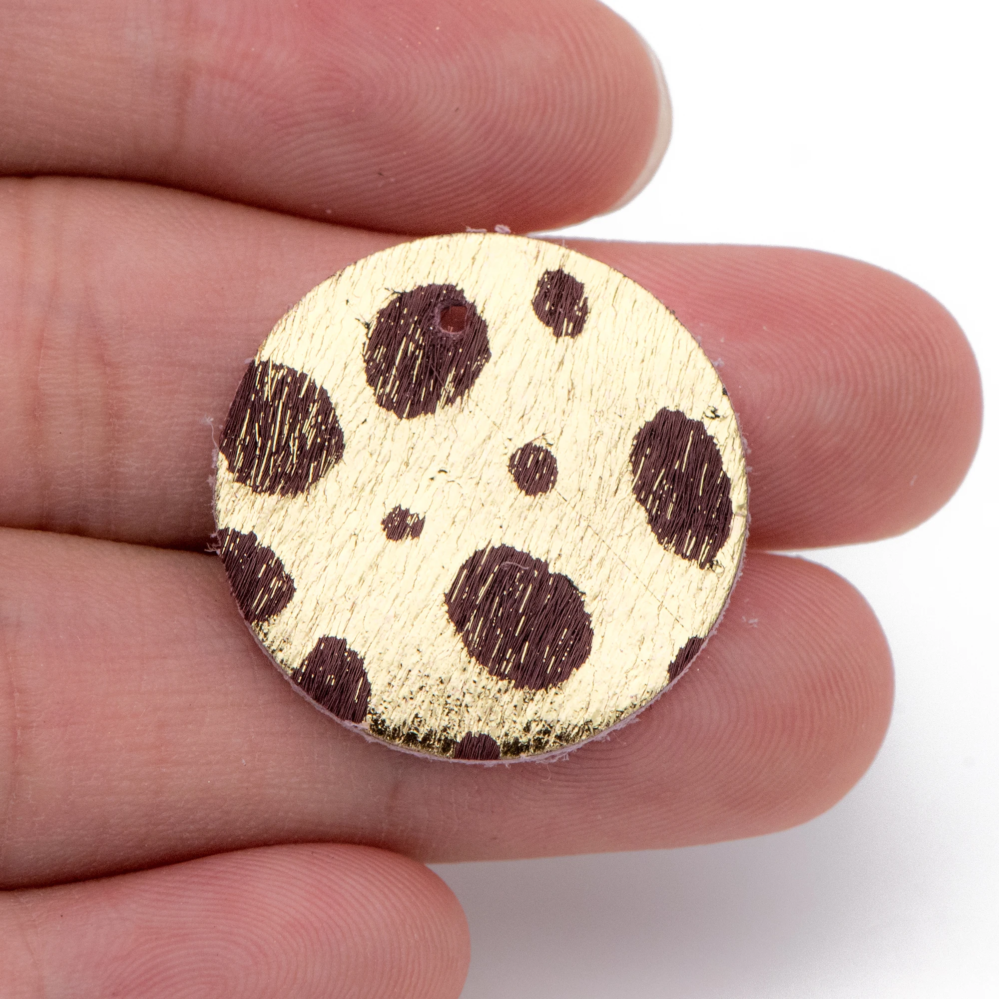 

Подвески Круглые из кожи 10 шт., 25 мм, подвески из натуральной кожи для дисков, кожа с геометрическим рисунком, леопард, для ювелирных изделий ...