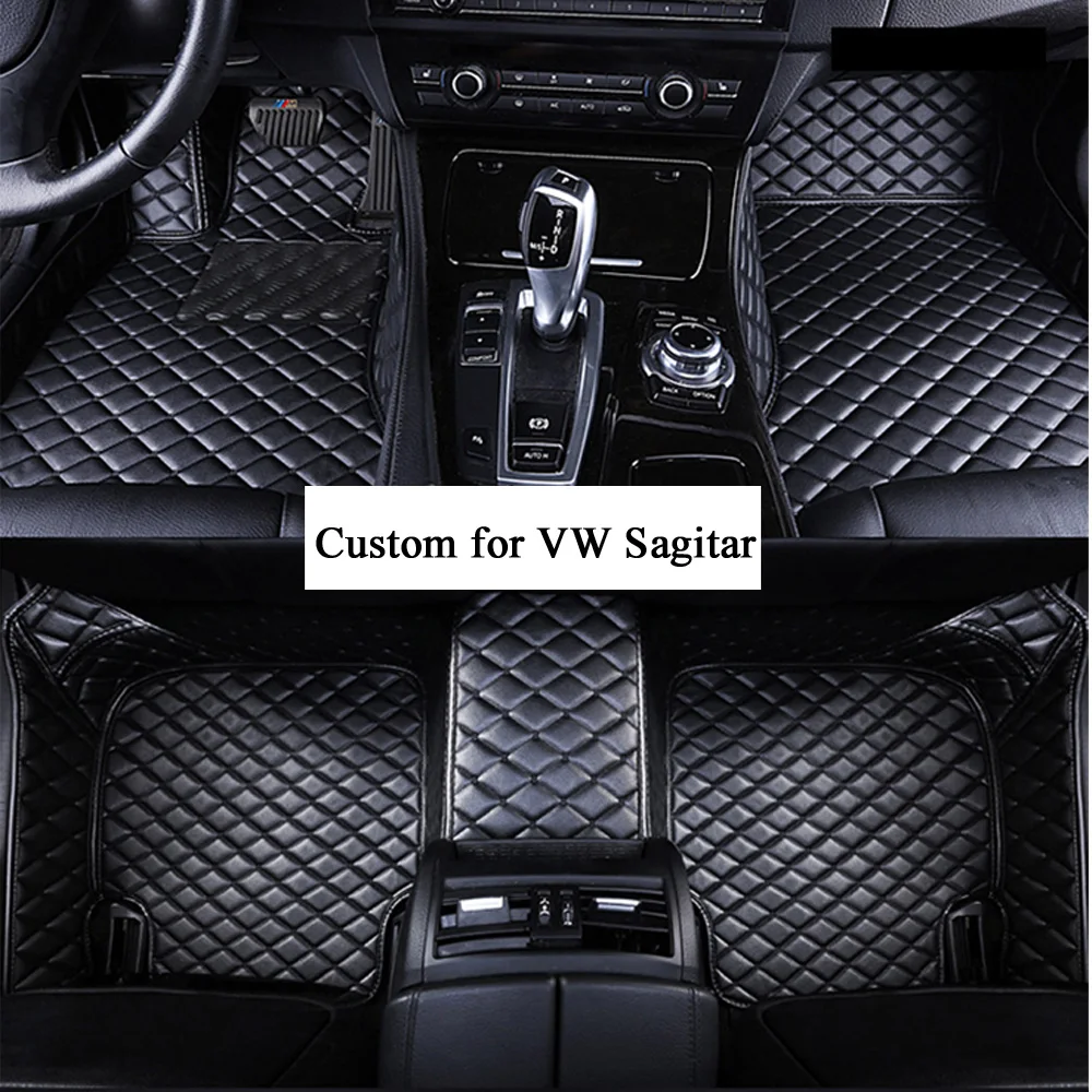 

Автомобильные напольные коврики, искусственная кожа, коврик для VW Sagitar D1