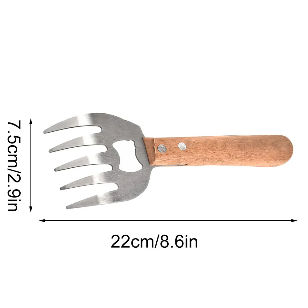 

2Pcs Meat Shredding Claws Stainless Steel Pork Meat Shredder Fork For BBQ Barbecue BBQ Fork Bear Claw Vegetable Slicer Cutters