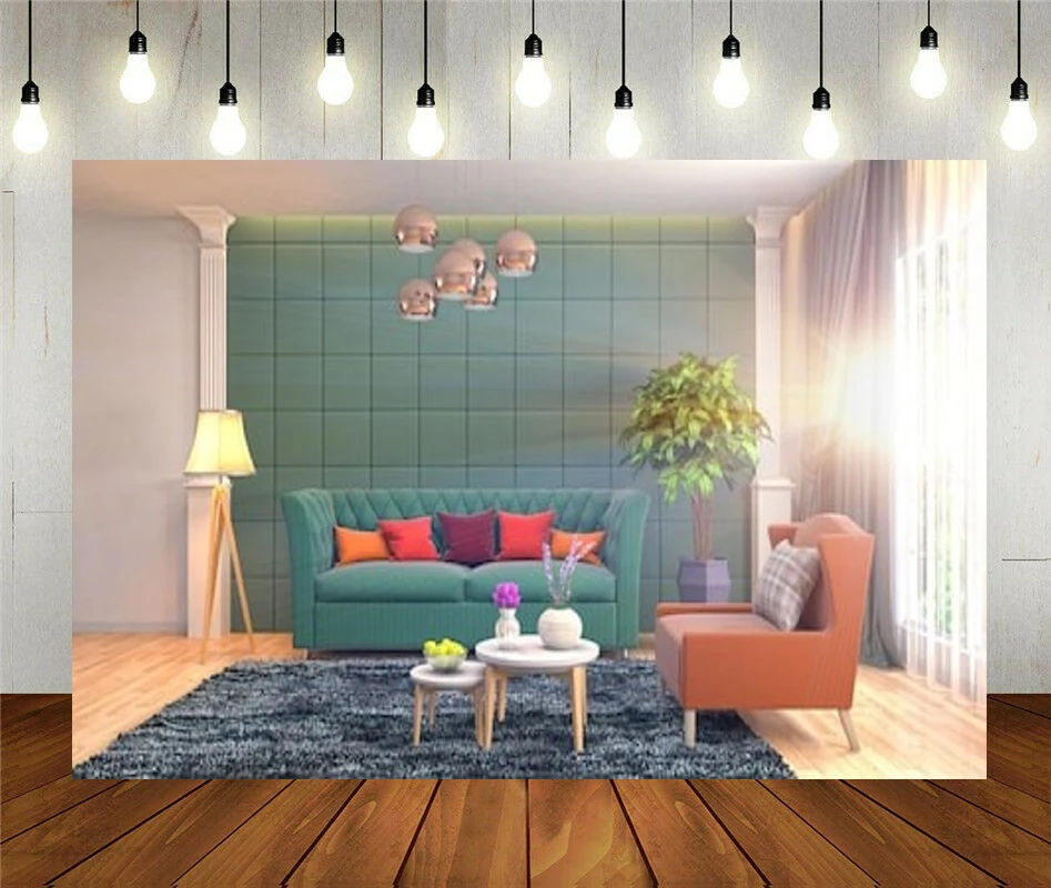 

Реквизит для фотостудии Фотография фон для спальни интерьер гостиной окна иллюстрация Виниловый фон живая трансляция