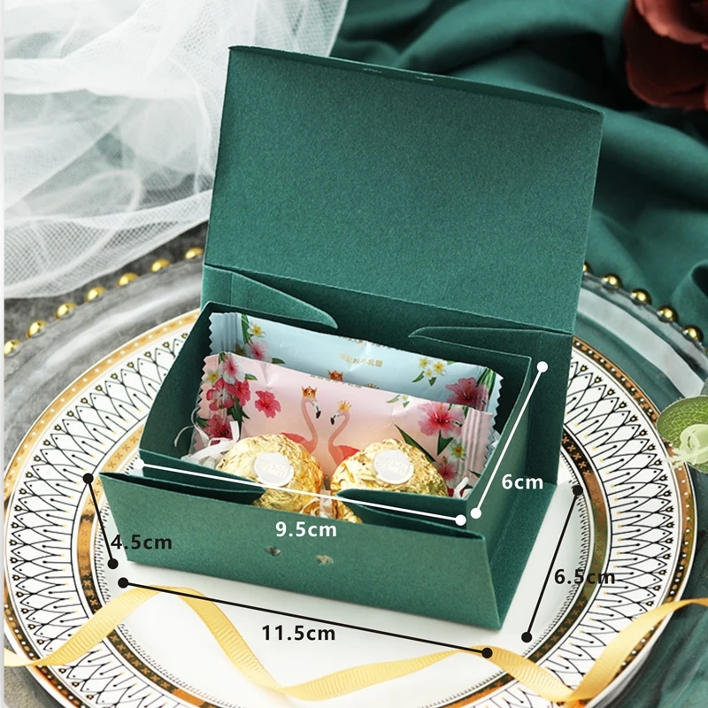 

20pcs Gift Box Birthday Party Wedding Baby Shower Package Chocolate Cookies Cake Decoration With Ribbon Small Boxes For Gifts