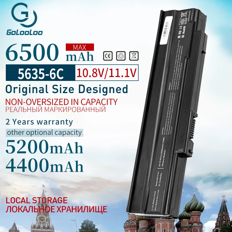 

6500 мАч 6 ячеек Аккумулятор для ноутбука Acer AS09C31 AS09C71 для Extensa 5235 5635 5635Z BT.00607.073 5635G 5635ZG ZR6 BT.00607.072
