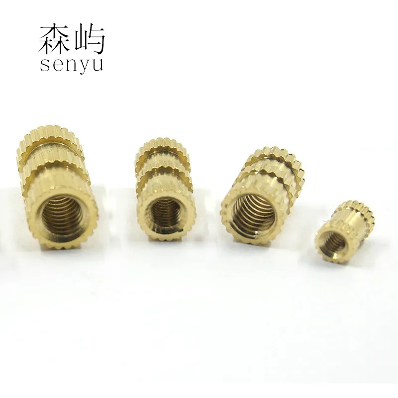 LUCHANG Бесплатная доставка 100 шт./лот M2 M3 гайка с кольцевой вставкой из латуни/гайки