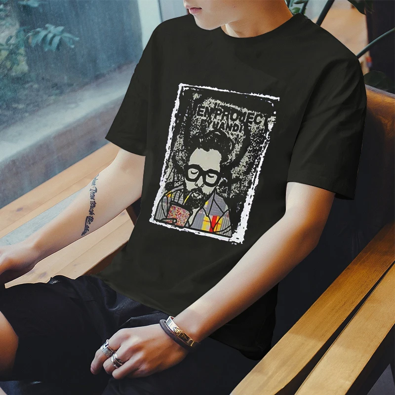 Новинка 2020 мужские летние футболки с принтом Мужская свободная крутая футболка