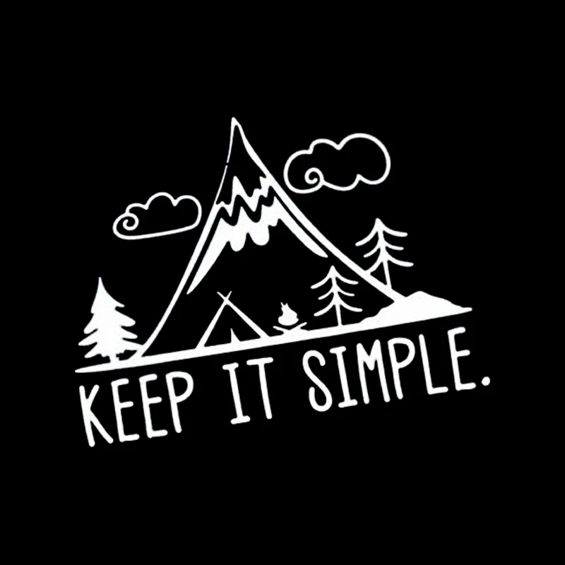 Простая Виниловая наклейка для ноутбука и автомобиля с изображением сосны гор