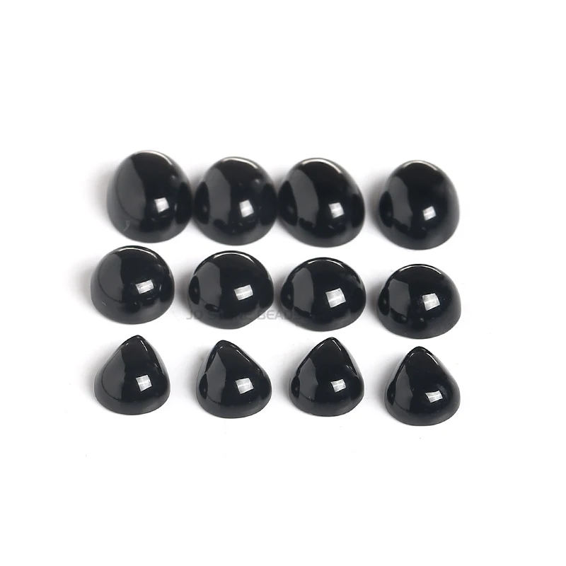 Бусины из натурального черного агата круглые/овальные/в форме капли 10 шт./лот |