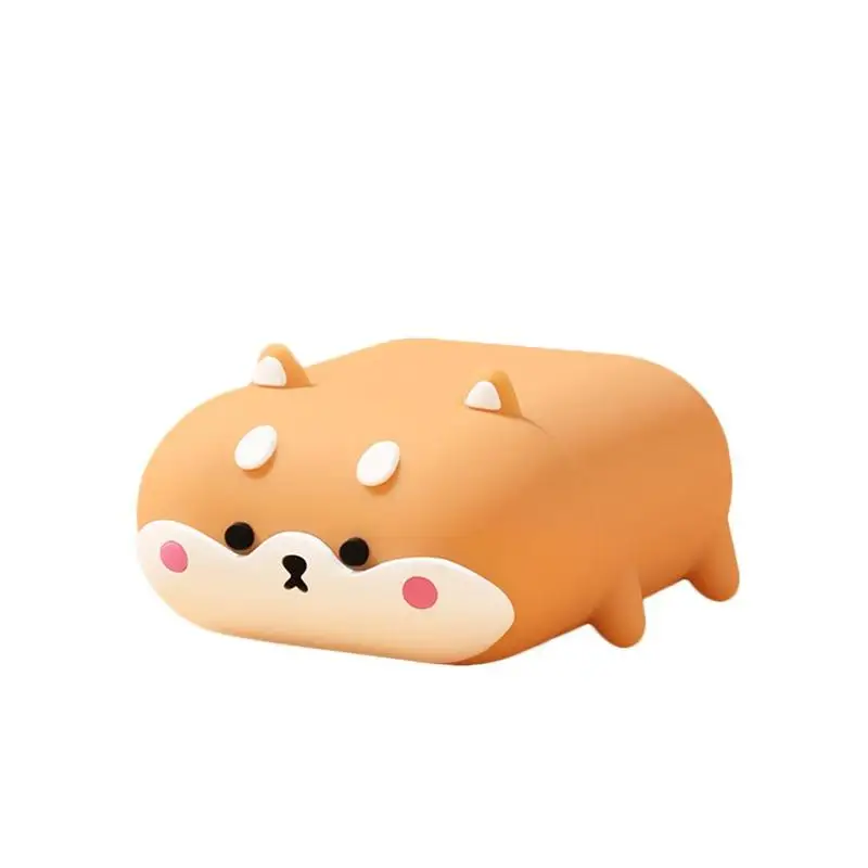 

1Pc Portable Earphone Protective Cover 3D Cute Shiba Inu Silicone Tpu Earphone Protective Box for Airpods 1/2/Pro