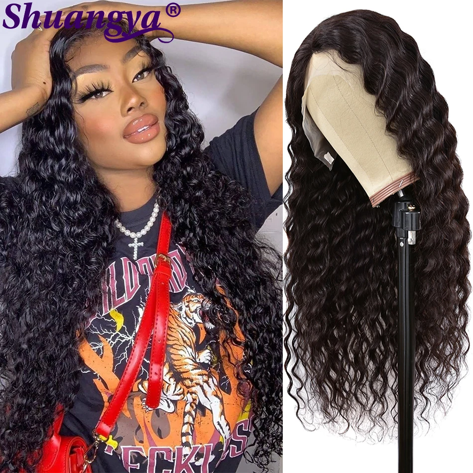 

Brazilian Loose Deep Lace Front Human Hair Wigs T Part Wigs Remy Hair Water Wave Wig 13X4 Lace Front Wigs For Black Women
