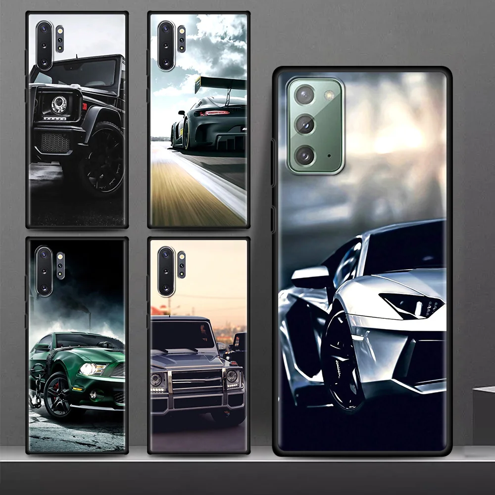 

Sports Cars Male Men Case for Samsung Note 10 Plus 10Lite 9 20 Ultra 8 Phone Capa for Galaxy M31 M31s M51 M30s Matte Soft Funda