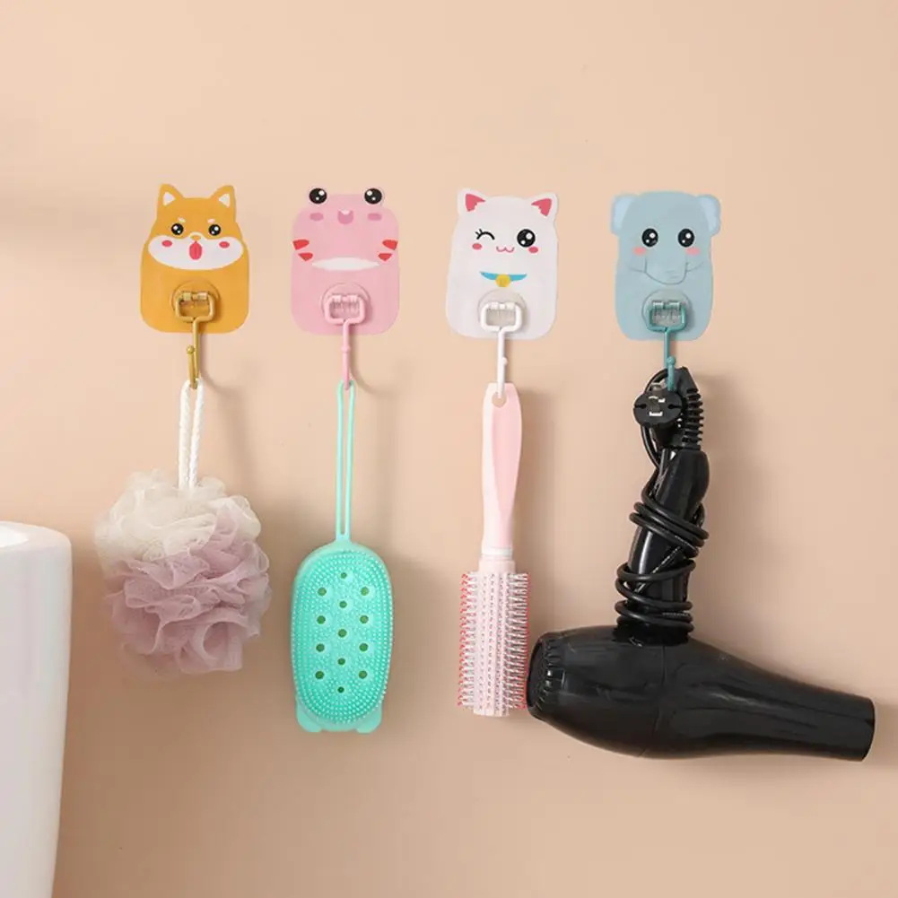 

1 шт. новые милые Мультяшные крепкие самоклеящиеся дверные настенные вешалки крючки на присоске Тяжелая стойка присоска для кухни ванной ко...