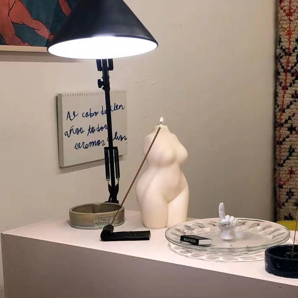 

New Style Armless Plump Ladies Body Candle Silicone Mold DIY Scented Candle Soap Molds Household Plaster Decoration Ornaments