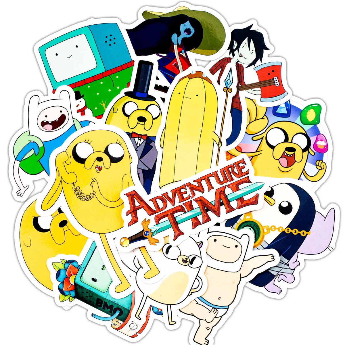 50 шт. время приключений мультяшный стикер с животным для детей багаж ноутбук