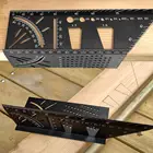 Деревообрабатывающий инструмент черный алюминиевыйпластиковый шаблон для маркировки ласточкин хвост шаблон для вертикальной калибровки угла практичный направляющий маркер